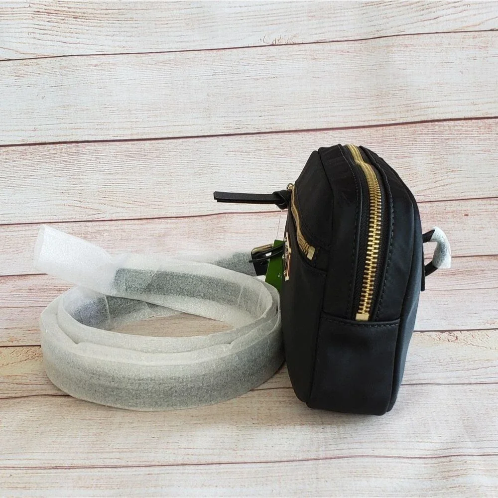 Kate Spade Sophy Wilson Road Nylon Fanny Pack Belt Bag Crossbody Black Adjustabl
